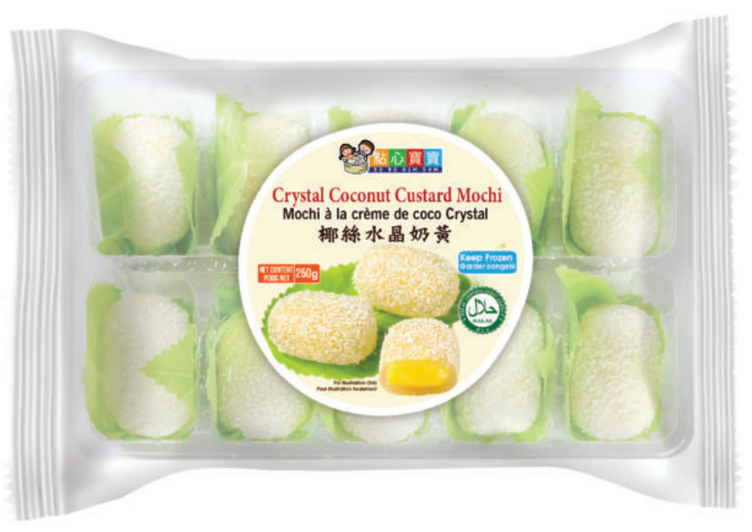 Crystal Coconut Custard Mochi